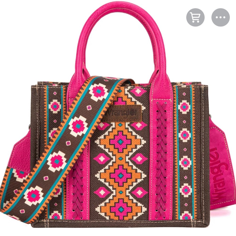 PINK WRANGLER SMALL TOTE